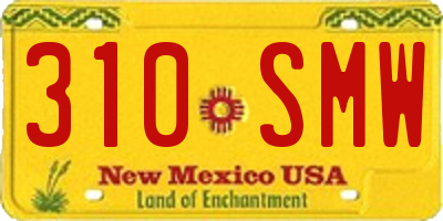 NM license plate 310SMW