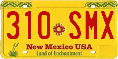 NM license plate 310SMX