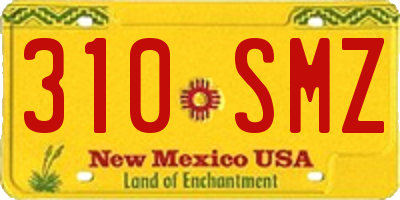 NM license plate 310SMZ