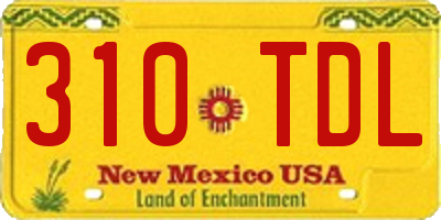 NM license plate 310TDL