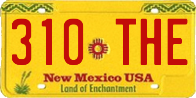 NM license plate 310THE