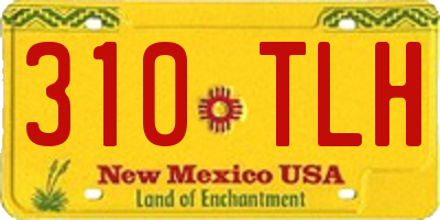 NM license plate 310TLH