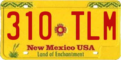 NM license plate 310TLM