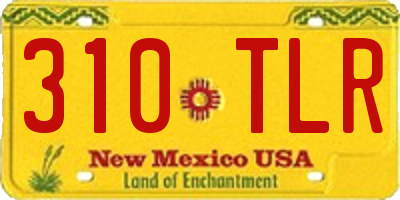 NM license plate 310TLR