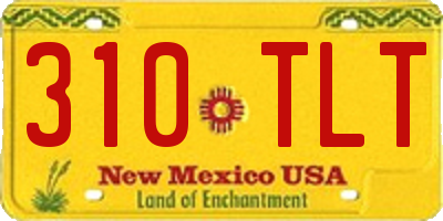 NM license plate 310TLT