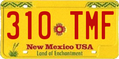 NM license plate 310TMF