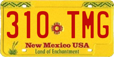NM license plate 310TMG