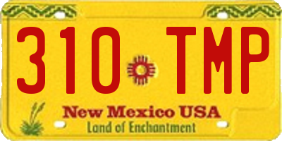 NM license plate 310TMP