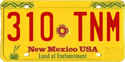 NM license plate 310TNM