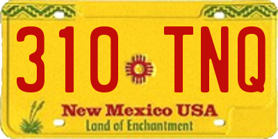 NM license plate 310TNQ