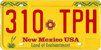 NM license plate 310TPH