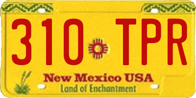 NM license plate 310TPR