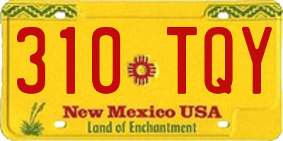 NM license plate 310TQY