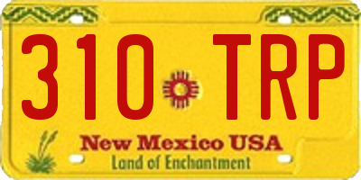 NM license plate 310TRP