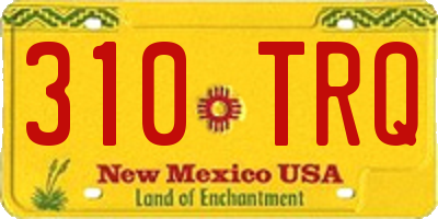 NM license plate 310TRQ