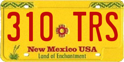 NM license plate 310TRS