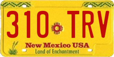 NM license plate 310TRV