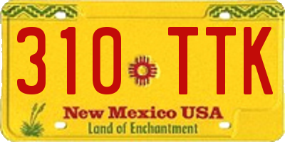 NM license plate 310TTK