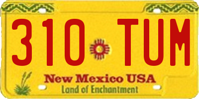 NM license plate 310TUM