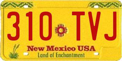 NM license plate 310TVJ
