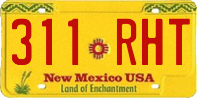 NM license plate 311RHT