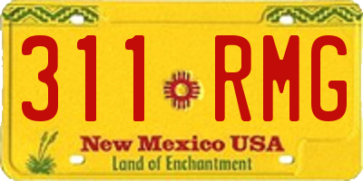 NM license plate 311RMG