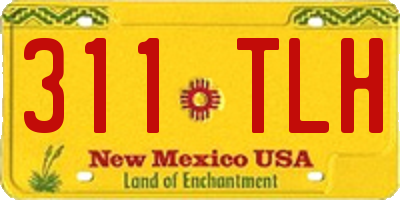 NM license plate 311TLH