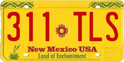 NM license plate 311TLS