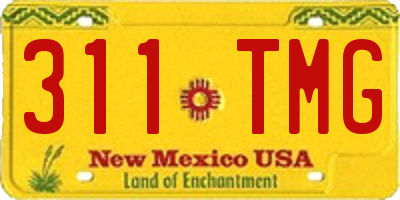 NM license plate 311TMG