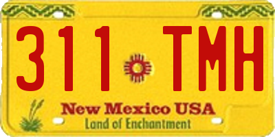 NM license plate 311TMH