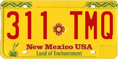 NM license plate 311TMQ