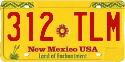 NM license plate 312TLM
