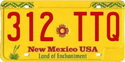 NM license plate 312TTQ