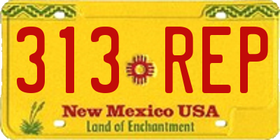 NM license plate 313REP