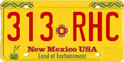 NM license plate 313RHC