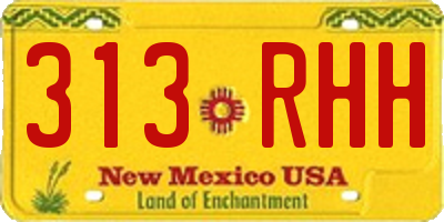 NM license plate 313RHH