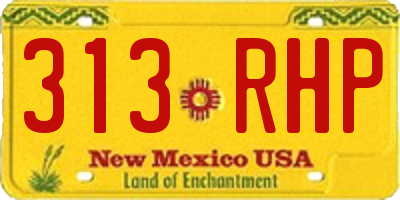 NM license plate 313RHP