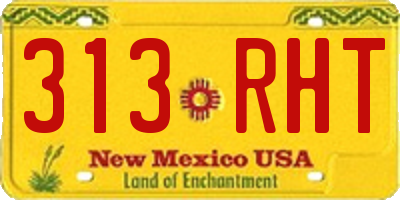 NM license plate 313RHT