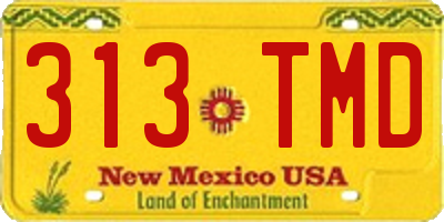 NM license plate 313TMD