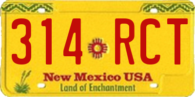 NM license plate 314RCT