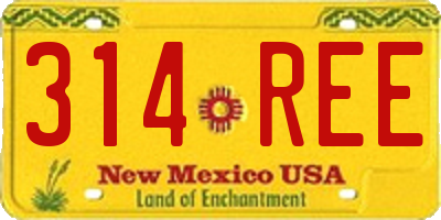 NM license plate 314REE