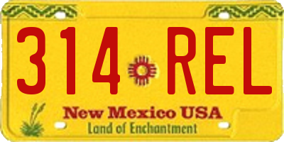 NM license plate 314REL