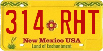 NM license plate 314RHT