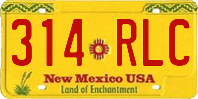 NM license plate 314RLC