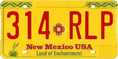 NM license plate 314RLP