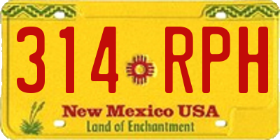 NM license plate 314RPH