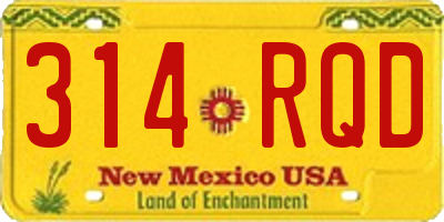 NM license plate 314RQD
