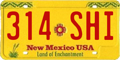 NM license plate 314SHI