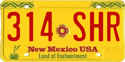 NM license plate 314SHR