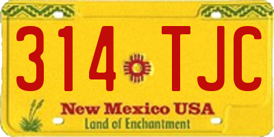 NM license plate 314TJC